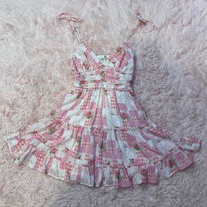 Altar'd State Floral Strawberry Dress